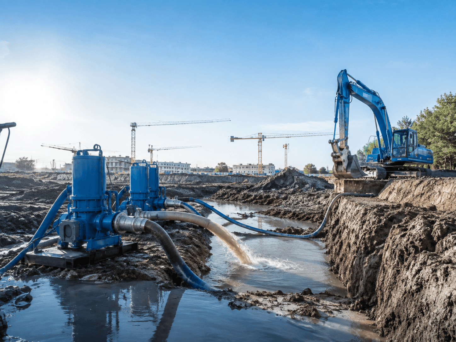 Pompen voor bouw en drainage
